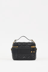 Dior Black Leather Small DiorTravel Vanity Case