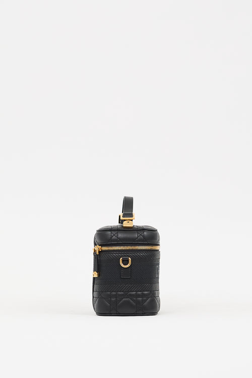 Dior Black Leather Small DiorTravel Vanity Case