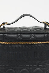 Dior Black Leather Small DiorTravel Vanity Case