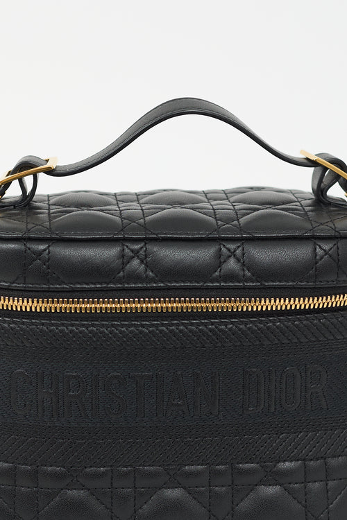 Dior Black Leather Small DiorTravel Vanity Case