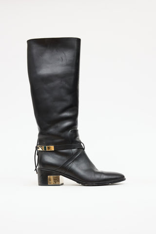 Dior Leather Heeled  Boot