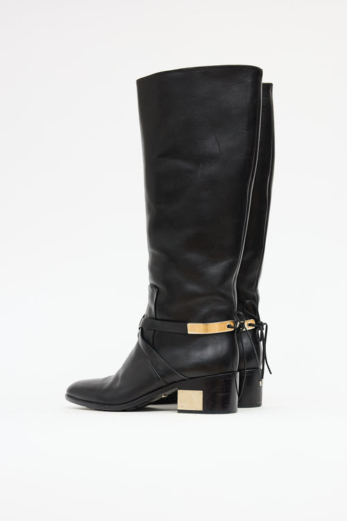 Dior Leather Heeled  Boot