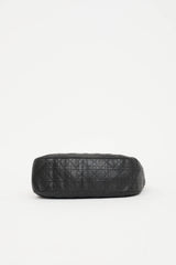 Dior Cannage Logo Charm Leather Bag