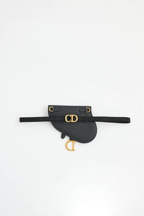 Dior Leather Saddle Belt Pouch