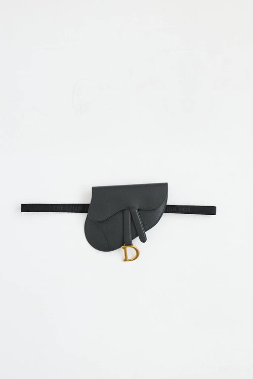 Dior Leather Saddle Belt Pouch