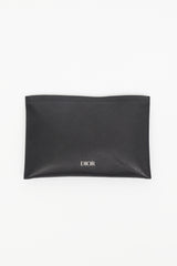 Dior Black Leather Vanity Jewellery Pouch