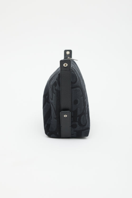 Dior Black Maxi Oblique Toiletry Bag