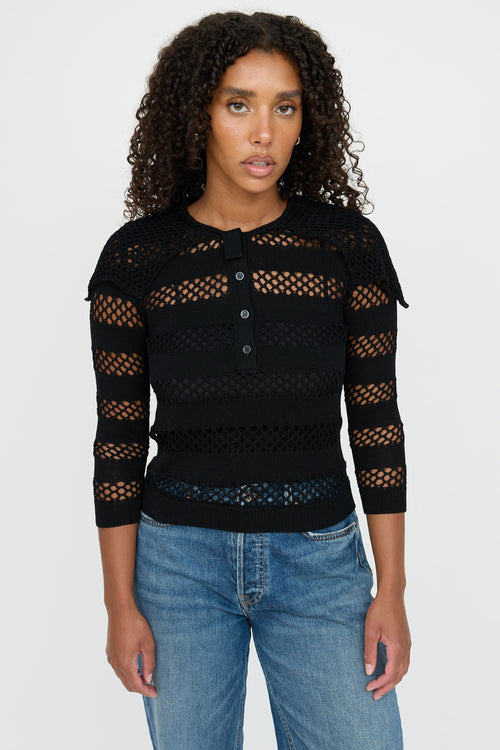 Dior Open Knit Top