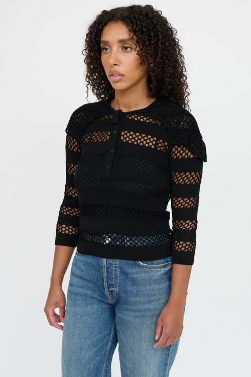 Dior Open Knit Top