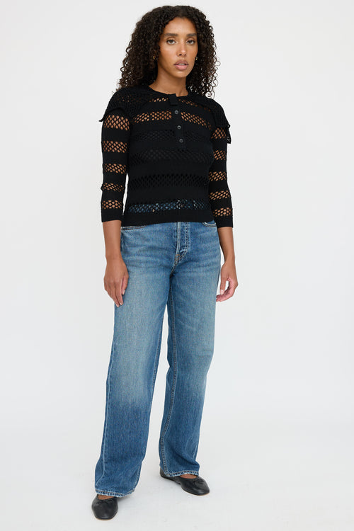 Dior Open Knit Top