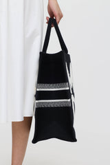 Dior Miss Dior Woven Graffiti Logo Tote Bag
