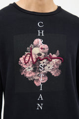 Dior Black & Multicolour Embroidered Graphic Sweatshirt