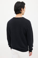 Dior Black & Multicolour Embroidered Graphic Sweatshirt