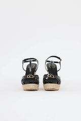 Dior Patent Espadrille Wedge
