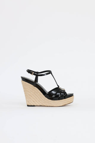 Dior Patent Espadrille Wedge
