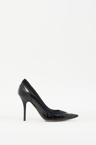 Dior Black Leather & Suede CD Logo Pump