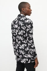 Dior Black & Pink Floral Blazer