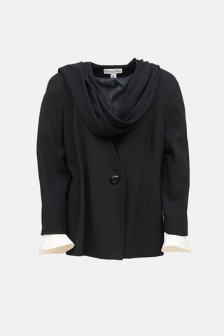 Dior Wool Layred Scarf Blazer
