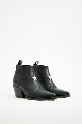 Dior Black Leather LA Boot