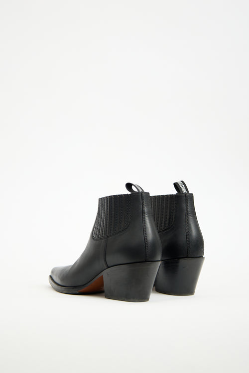 Dior Black Leather LA Boot