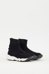 Dior Black & White Fusion Technical High Top Sneaker