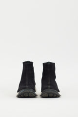 Dior Black & White Fusion Technical High Top Sneaker