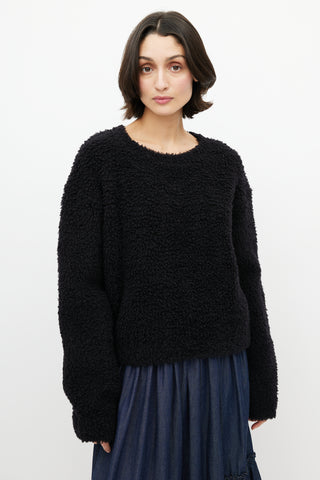 Dior Black & White J'Adior 8 Wool Blend Sweater
