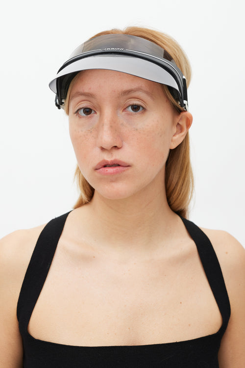 Dior Black & White Tinted Diorclub1 Visor