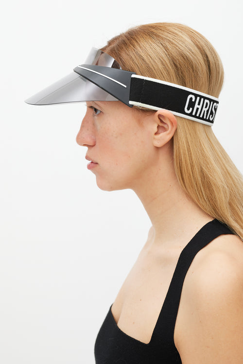 Dior Black & White Tinted Diorclub1 Visor