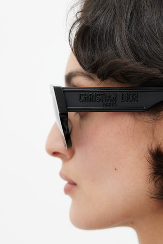 Dior Black Wildior BU 10A1 Square Sunglasses