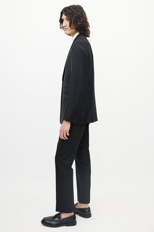 Dior Black Wool Multi-Pocket Blazer