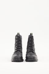 Dior Black Leather Brogue Diorunit Boot