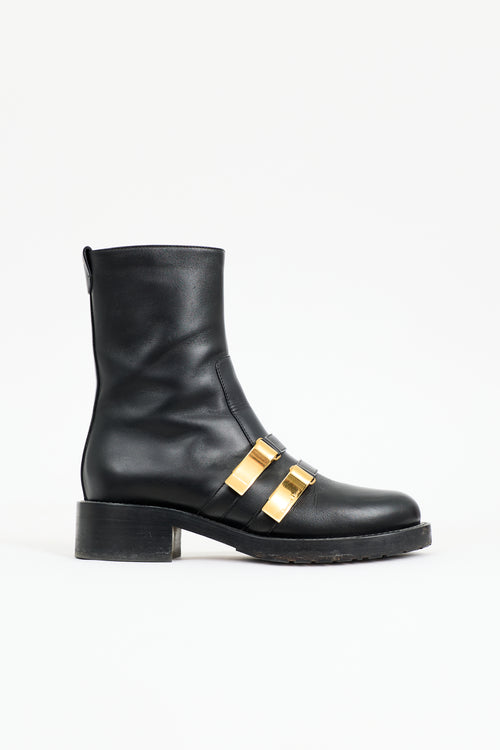 Dior Black Leather D-Race Boot