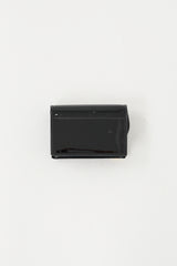 Dior Black Patent Leather Saddle Wallet