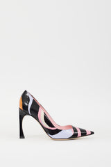 Dior Black & Multicolour Printed Songe Pump