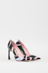 Dior Black & Multicolour Printed Songe Pump