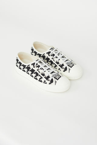 Dior Black & White Walk'n'dior Woven Sneaker