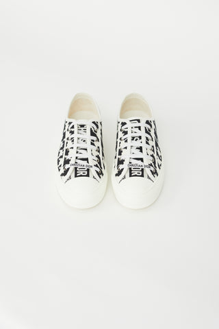 Dior Black & White Walk'n'dior Woven Sneaker