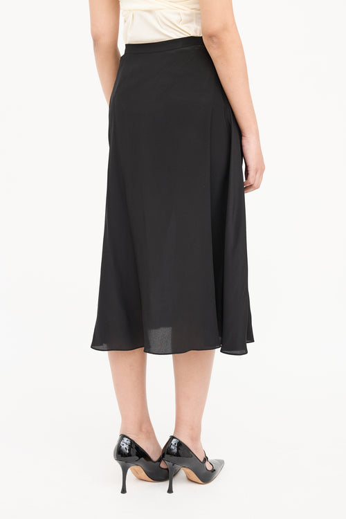 Dior Satin Midi Skirt