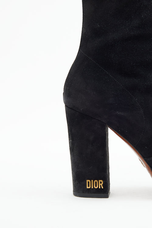 Dior Black Suede D-Rise Ankle Boot