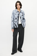 Dior Blue & Black Washed Dye Denim Chore Jacket