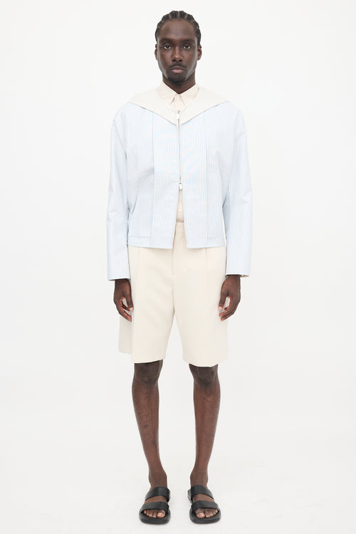 Dior SS 2024 Hooded Pinstripe Jacket