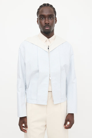 Dior SS 2024 Hooded Pinstripe Jacket