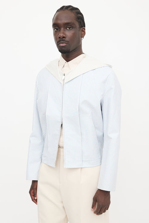 Dior SS 2024 Hooded Pinstripe Jacket