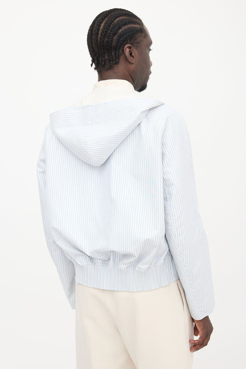 Dior SS 2024 Hooded Pinstripe Jacket