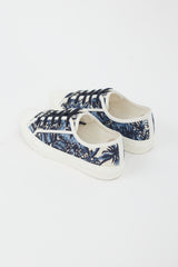 Dior Blue & White Printed Low Sneaker