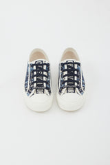 Dior Blue & White Printed Low Sneaker