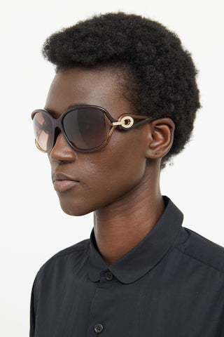 Dior Brown Diorvolute2 Sunglasses