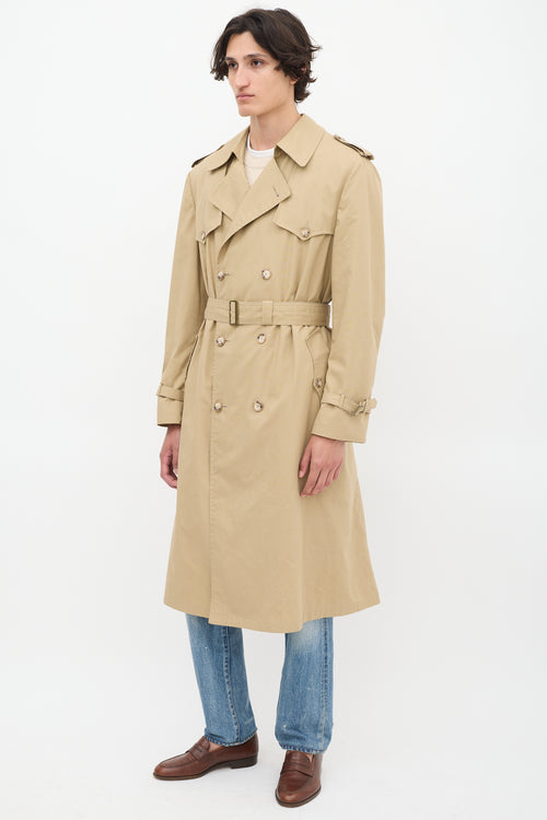 Dior Vintage Brown Belted Trench Coat