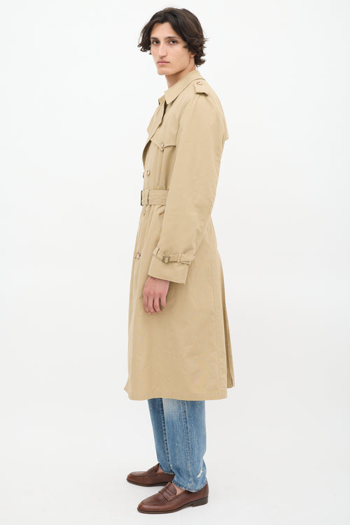 Dior Vintage Brown Belted Trench Coat